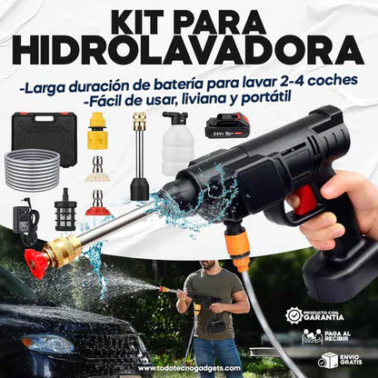 Pistola Lavadora Portátil 💦(Super Potente💪) 2 baterias🔋48W⚡