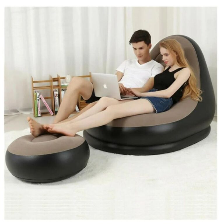 Sillon Inflable Con Reposa Pies👣☁️