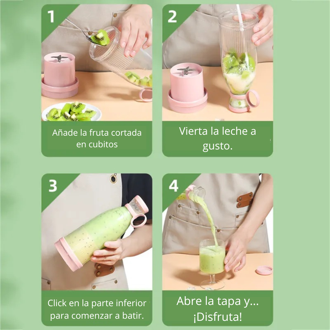 MINI LICUADORA DE BATIDOS PORTATIL🍹✨