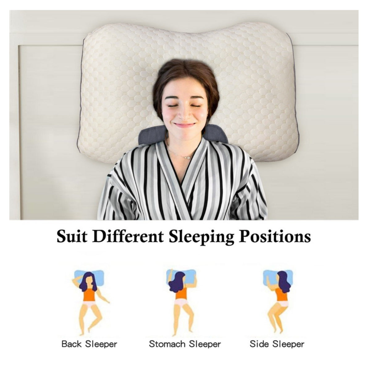 compra 1 y llévate 2 🐑CerviCare® Almohada Ortopedica Para La Cervical😴💭🐑 (2X1)