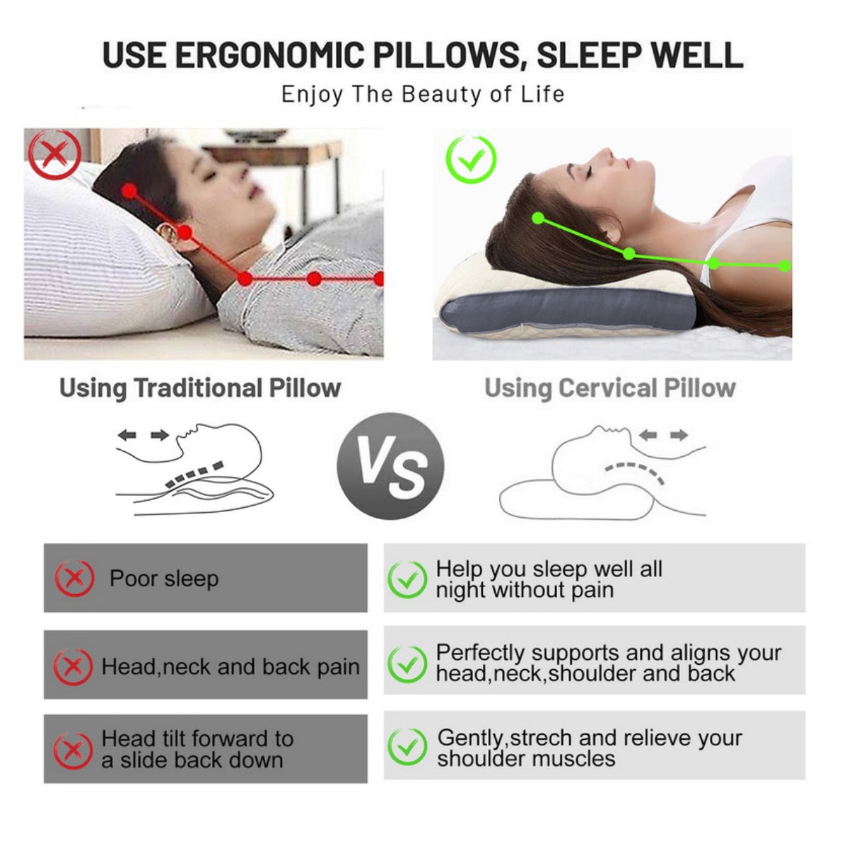 compra 1 y llévate 2 🐑CerviCare® Almohada Ortopedica Para La Cervical😴💭🐑 (2X1)