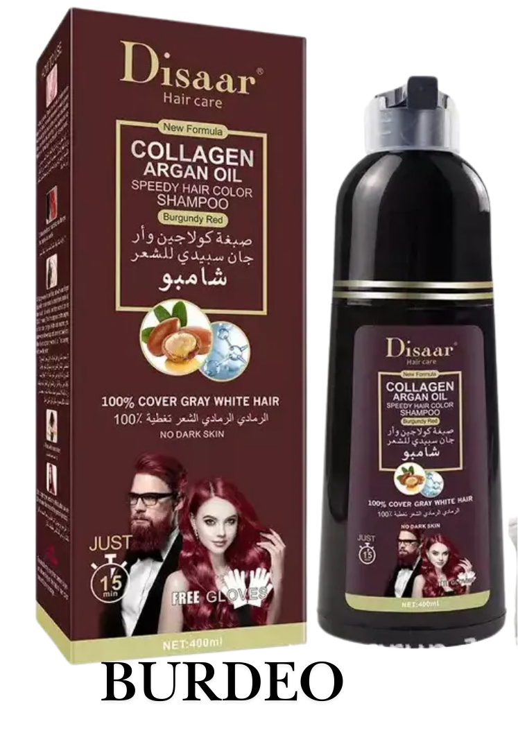 SHAMPOO TINTE CUBRE CANAS DISAAR® - Resultados desde el primer uso 💯✔️