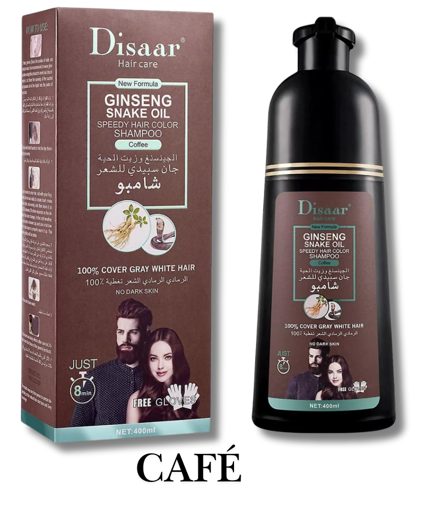 SHAMPOO TINTE CUBRE CANAS DISAAR® - Resultados desde el primer uso 💯✔️