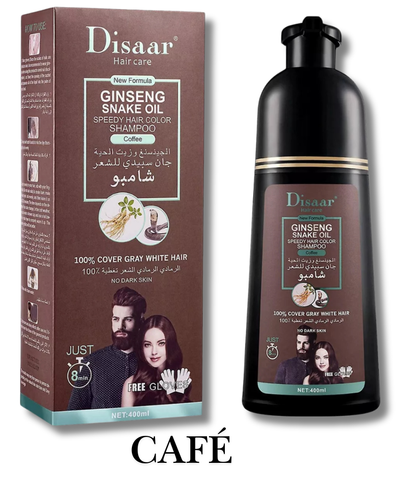 SHAMPOO TINTE CUBRE CANAS DISAAR® - Resultados desde el primer uso 💯✔️