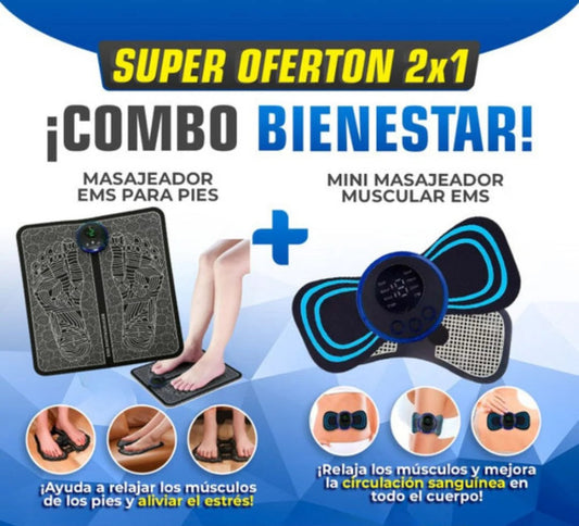 ⚡️OFERTA⚡️MASAJEADOR DE PIES⚡️👣+MINI MASAJEADOR MUSCULAR🦋⚡️.