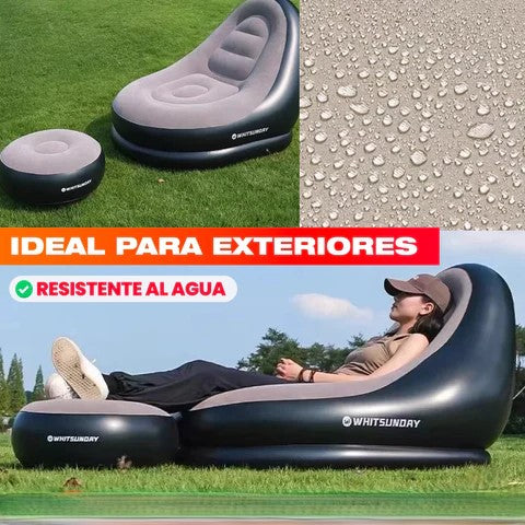 Sillon Inflable Con Reposa Pies👣☁️