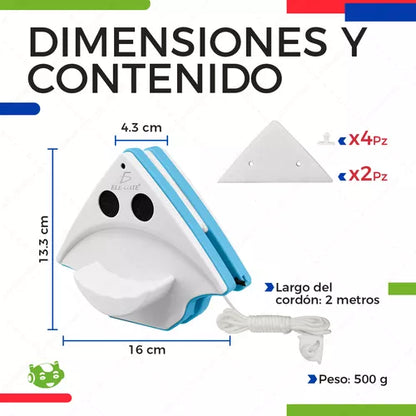 🧲🧽Limpia Vidrios Magnético PRO®️ 🏠⚡️✨
