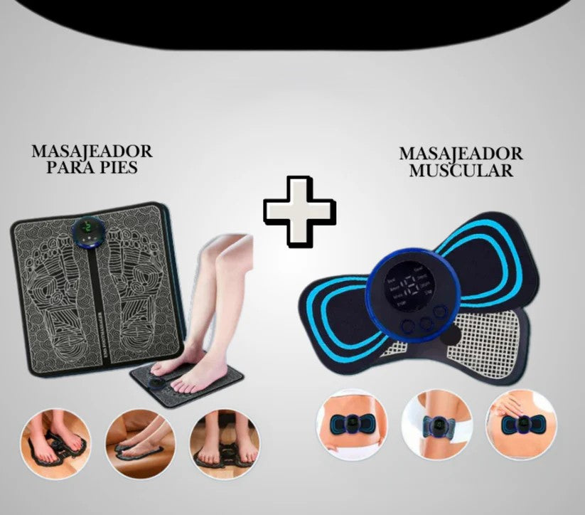 ⚡️OFERTA⚡️MASAJEADOR DE PIES⚡️👣+MINI MASAJEADOR MUSCULAR🦋⚡️.