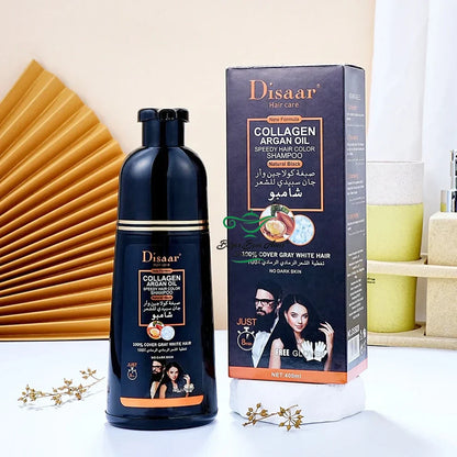 SHAMPOO TINTE CUBRE CANAS DISAAR® - Resultados desde el primer uso 💯✔️