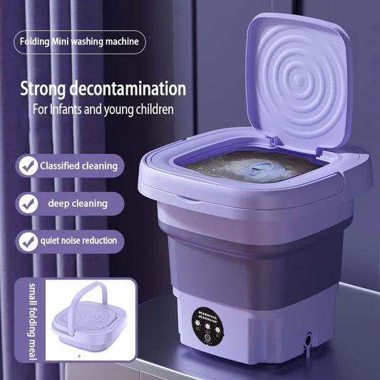 Mini Lavadora Portatil con Secado 🧼👕, Fácil de transportar