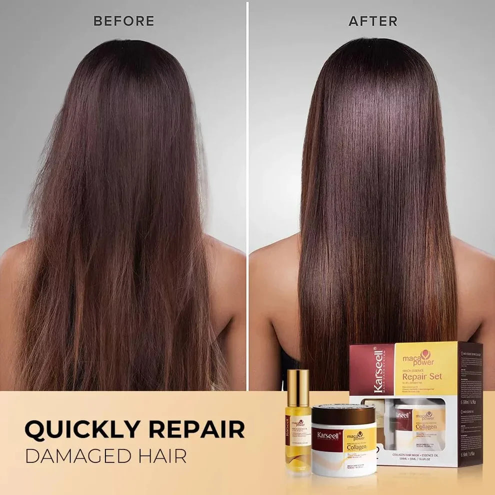 Pack Cuidado Capilar KARSEELL - Shampoo + Crema Capilar + Aceite de Argan